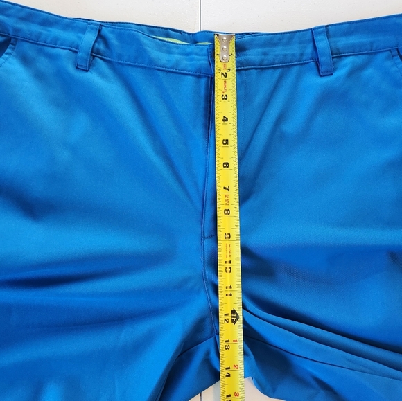 Izod Mens Flat Front Stretch Active Shorts 10" Blue Golf Golfing Size 42 Travel - Picture 5 of 8